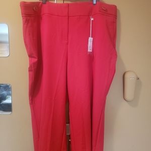 Plus-size red pants